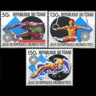 CHAD 1972 - Scott# 260-2 Olympics Set Of 3 MNH - Tchad (1960-...)