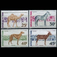 CHAD 1972 - Scott# 271-4 Domestic Animals Set Of 4 MNH - Tchad (1960-...)