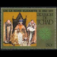 CHAD 1977 - Scott# 328 QEII Coronation Set Of 1 MNH - Tchad (1960-...)