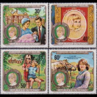 CHAD 1982 - Scott# 395-8 Diana Birthday Set Of 4 MNH - Tchad (1960-...)