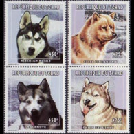 CHAD 1998 - Scott# 739-40 Dogs And Cats 450-475f MNH - Tchad (1960-...)