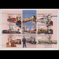 CHAD 1999 - Scott# 791 Sheet-US Railroads MNH - Tchad (1960-...)