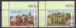 Moldawien / Moldovia  (2004)  Mi.Nr.  487 + 488  Gest. / Used  (9hb17)  EUROPA - 2004