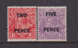 AUSTRALIA - 1930 George V Surcharges Set Watermark Multiple Crown Over A  Never Hinged Mint - Neufs