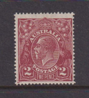 AUSTRALIA - 1926-30 George V 2d Watermark Multiple Crown Over A Perf 14  Hinged Mint - Ungebraucht