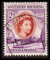 1953. SOUTHERN RHODESIA. Elizabeth RHODES GRAVE 2 D Cancelled MZILIKAZI.  (Michel 82) - JF535055 - Southern Rhodesia (...-1964)