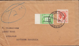 1954. RHODESIA & NYASSALAND. Elizabeth ½ D And POSTAGE DUE ½ D Overprinted SOUTHERN R... (Michel 1 + Porto 1) - JF535065 - Rhodesië & Nyasaland (1954-1963)