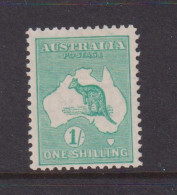 AUSTRALIA - 1929-30 Kangaroo 1s Watermark Multiple Crown Over A  Hinged Mint - Ungebraucht