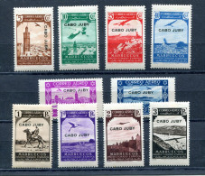 1938.CABO JUBY.EDIFIL 102/11*.NUEVOS CON FIJASELLOS.(MH).CATALOGO 35€ - Kaap Juby