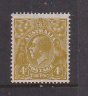 AUSTRALIA - 1931-36 George V 4d Watermark Multiple Crown Over A  Hinged Mint - Nuovi