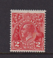 AUSTRALIA - 1931-36 George V 2d Watermark Multiple Crown Over A Inverted  Hinged Mint - Ongebruikt