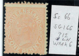 Aa5621e - Australia QUEENSLAND - STAMP - SG # 166 - Mint Lightly Hinged MLH - Ongebruikt