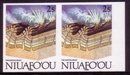 Tonga Niuafo'ou 1989 Mperf Plate Proof Pair - Formation Of Earth Crust - From Evolution Of Earth Set - Volcanes