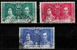 Hong Kong 1937  Coronation Of King George VI And Queen Elizabeth  VF Used - Used Stamps
