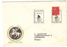 Finlande - Lettre De 1967 - Oblit Helsinki - Exp Vers Zuienkerke - - Covers & Documents