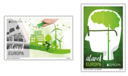 Aland Islands Åland Finland 2016 Europa CEPT Think Green Set Of 2 Stamps Mint - 2016