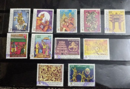 India - 2018 - ASEAN - India Commemorative Summit  - Set Of 11 Stamps - Used. ( D) - Usados