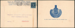 Képi - N°320 Sur Lettre Publicitaire "Cristaux Iodés Proot" (Molenbeek) > Genève (Suisse) - 1931-1934 Mütze (Képi)