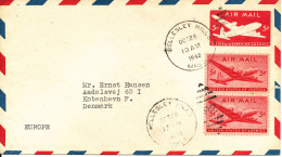 USA Uprated Postal Stationery Cover Swent To Denmark 26-10-1948 - 1941-60