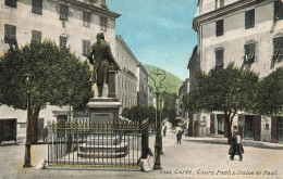 Corte * Le Cours Paoli Et Statue De Paoli * Haute Corse 2B - Corte