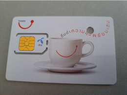 THAILAND  GSM SIM CARD /   DTAC/ KOFFEE CUP / HAPPY/ SAMPLE         **14233** - Thaïland