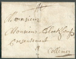 LAC De HOLLER  (près De WEISWAMPACH) Le 31/10/1715 Vers Colmar.  Origine RR  - 21402 - ...-1852 Prephilately