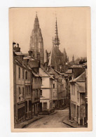 CAUDEBEC-EN-CAUX - LA GRANDE RUE ET L'EGLISE NOTRE DAME. - Caudebec-lès-Elbeuf