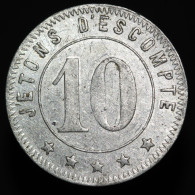 Suisse / Switzerland, (Token) Jeton D’Escompte. Commercants Réunis De Genève, 10 Rappen, (Circa.1920), Aluminum - Monetary /of Necessity