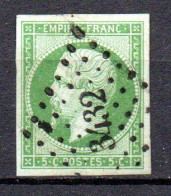Col33 France 1853 N° 12a Oblitéré PC 3432 : 100,00€ - 1853-1860 Napoleone III