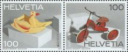 Switzerland Suisse Schweiz 2015 Europa CEPT Old Toys Strip Of 2 Stamps Mint - Neufs