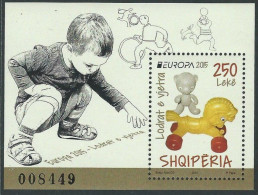 Albania Albanie 2015 Europa CEPT Old Toys Block Mint - 2015