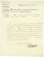 Tours Richard Commissaire Ordonnateur 1797 - Documenti Storici