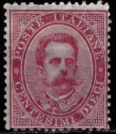 Italy 1879   10 C Red / King Umberto I  - SASSONE  38/ Sc.46 -400e  MNH** - Nuovi