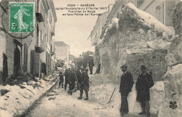 Barèges * Après L'avalanche Du 2 Février 1907 * Tranchée De Neige En Face De L'europe * Rue Catastrophe - Other & Unclassified