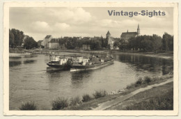 Straubing / Germany: 2 Barges On Donau (Vintage RPPC 1953) - Straubing