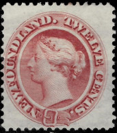 Canada/ Newfoundland 1866. 12 C Brownish Red Queen Victoria  Unused MH - Nuovi