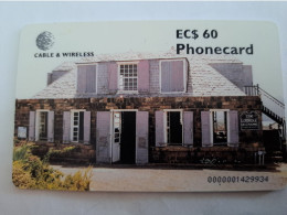 ANTIGUA  $60,- CHIPCARD THE LOOKOUT ,SHIRLEY HEIGHTS    Fine Used Card  ** 14262 ** - Antigua E Barbuda