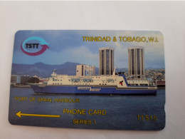 TRINIDAD & TOBAGO  GPT  CARD   $15,-  2CCTA  PORT OF SPAIN   (ERROR IN SERIAL NR)    Fine Used Card        ** 14264** - Trinidad & Tobago