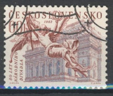 Tchécoslovaquie 1963 Mi 1391 (Yv 1265), Obliteré, Varieté Position 20/2 - Errors, Freaks & Oddities (EFO)