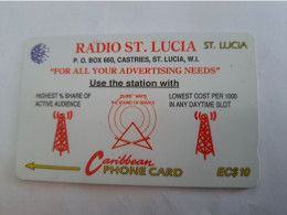 ST LUCIA    $ 10   CABLE & WIRELESS  STL-17A  17CSLA        Fine Used Card ** 14274** - St. Lucia