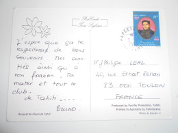 Polynesie Française , Carte De Papeete 1982 Pour Toulon - Storia Postale