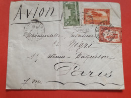 Maroc - Enveloppe De Mechra Bel Ksiri Pour Paris Par Avion En 1926  - JJ 51 - Cartas & Documentos