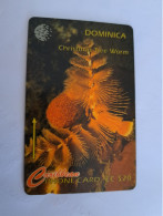DOMINICA / $20,- GPT CARD / DOM - 9E  / CHRISTMAS TREE  WORM        Fine Used Card  ** 14276** - Dominique