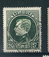 Dent. 14 X 14 1/2  : N° 290 A - Vert Gris    Obl. - 1929-1941 Groot Montenez