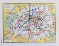 Paris - Ancien Plan De Métro Leconte Après 1963 - Europe