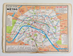 Paris - Ancien Plan De Métro Taride Après 1963 - Europa