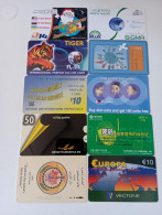 10 Different Phonecards - Verzamelingen