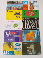 10 Different Phonecards - Verzamelingen
