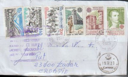 Lettre 2023, Adressée En Croatie (return To Sender) Avec Timbre à Date Retour "Correos Andorra Español" 19/07/ 2023 - Brieven En Documenten