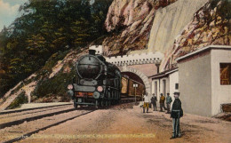 VALLORBE : L'ORIENT EXPRESS SORTANT DU TUNNEL DU MONT D'OR ~ 1920 - '925 (al845) - Orbe